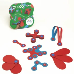 Clixo - Itsy Magnetic Pack in Flamingo & Turquoise> For 5+ Year Olds | For 4+ Year Olds