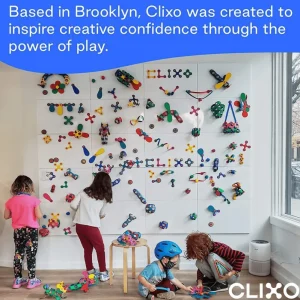 Clixo - Magnetic Rainbow (42pcs)> For 5+ Year Olds | For 4+ Year Olds