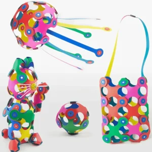 Clixo - Magnetic Super Rainbow (60pcs)> For 5+ Year Olds | For 4+ Year Olds