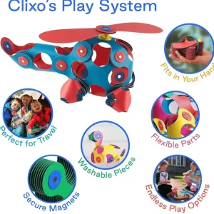 Clixo - Wheels Creator Pack (72 pcs)> For 5+ Year Olds | For 4+ Year Olds