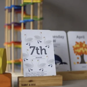 Two Little Ducklings Dates of the Month Flash Cards> Educational Play