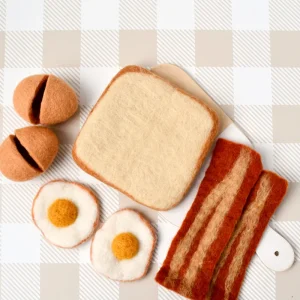Tara Treasures Felt Bacon And Eggs Breakfast Set> Small World Play