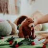 Tara Treasures Felt Bear> Small World Play