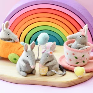 Tara Treasures Felt Bilby With Carrot Car Toy> Small World Play