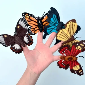 Tara Treasures Felt Butterflies Finger Puppet> Australiana Theme | Small World Play