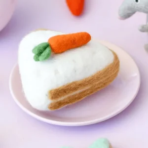Tara Treasures Felt Carrot Cake> Small World Play | Food Play