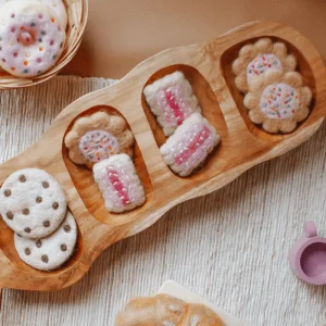 Tara Treasures Felt Iced Vovo Biscuits (Set of 3)> Small World Play | Food Play