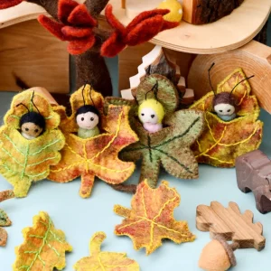 Tara Treasures Felt Leaf Baby - Oak> Small World Play