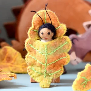 Tara Treasures Felt Leaf Baby - Oak> Small World Play
