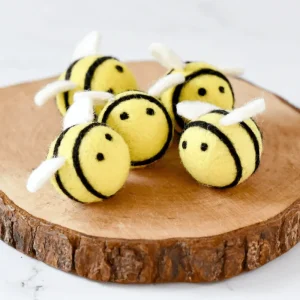 Tara Treasures Felt Loose Parts // Bees (Set of 5)> Sensory Play