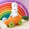 Tara Treasures Felt Rabbit With Carrot Car Toy> Small World Play