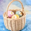 Tara Treasures Felt Teal Floral And Dots Egg> Small World Play | Food Play