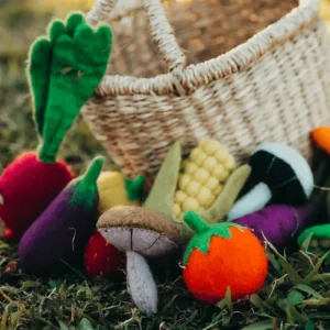 Tara Treasures Felt Vegetables & Fruits Set A> Bestsellers | Small World Play