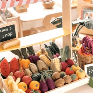 Tara Treasures Felt Vegetables & Fruits Set A> Bestsellers | Small World Play