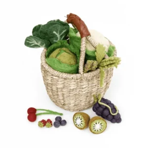 Tara Treasures Felt Vegetables & Fruits Set C> Bestsellers | Small World Play