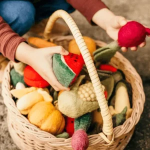 Tara Treasures Felt Vegetables & Fruits Set A> Bestsellers | Small World Play