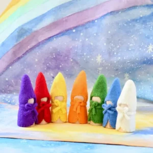 Tara Treasures Felt Waldorf Colours of The Week Peg Dolls> Small World Play