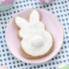 Tara Treasures Felt White Easter Bunny Cookie> Small World Play | Food Play