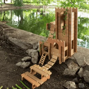 Guidecraft // Tabletop Notch Blocks - Western 129 pc. Set> For 5+ Year Olds | For 4+ Year Olds