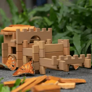 Guidecraft // Tabletop Notch Blocks - Western 129 pc. Set> For 5+ Year Olds | For 4+ Year Olds