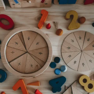 The Freckled Frog Learning Fraction Puzzle> Educational Play