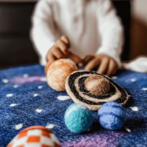 Tara Treasures Play Mat // Solar System Outer Space with Felt Planets> For 5+ Year Olds | For 4+ Year Olds