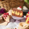 Tara Treasures // Felt Chocolate Caramel Cake Slice> Food Play