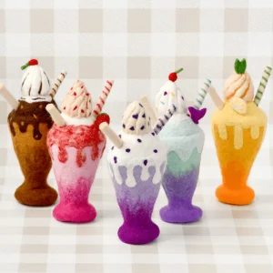 Tara Treasures // Felt Chocolate Milk Shake Play Food> Food Play
