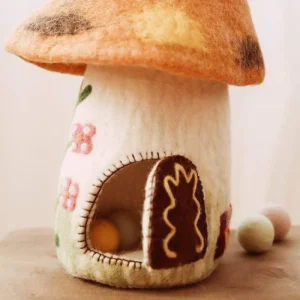 Tara Treasures /// Felt Fairies & Gnomes Home - Brown> Woodland & Magical Fairies Theme | Small World Play