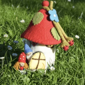 Tara Treasures // Felt Fairies & Gnomes Home - Red> Woodland & Magical Fairies Theme | Small World Play