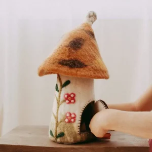 Tara Treasures /// Felt Fairies & Gnomes Home - Brown> Woodland & Magical Fairies Theme | Small World Play