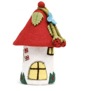 Tara Treasures // Felt Fairies & Gnomes Home - Red> Woodland & Magical Fairies Theme | Small World Play
