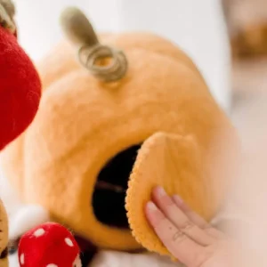 Tara Treasures // Felt Pumpkin House With Hedgehog> For 5+ Year Olds | For 4+ Year Olds