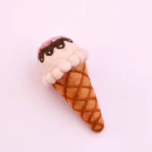 Tara Treasures // Felt Strawberry Sorbet Ice Cream> Food Play