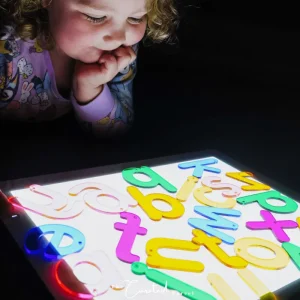 TickIt // Rainbow Alphabets> Sensory Play