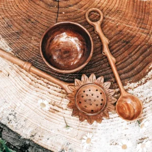 Wild Child Mountain Wild Tree Collection // Sunflower Slotted Spoon ⓒ> Sensory Play