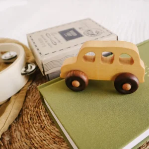 wooden story Wooden English Taxi> Vehicle Play