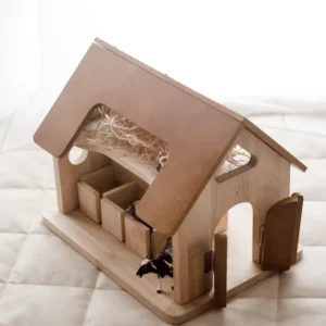 QToys Wooden Horse Stable> Farm & Barnyard Theme | Small World Play