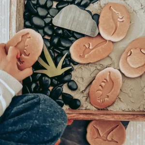 Yellow Door // Let's Investigate - Dinosaur Footprints> Sensory Play | Educational Play
