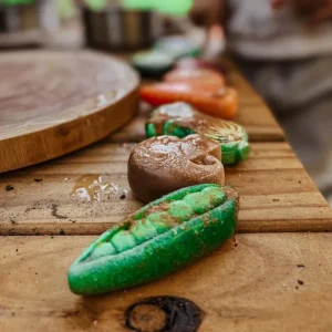 Yellow Door // Sensory Play Stones - Vegetables> Sensory Play | Educational Play