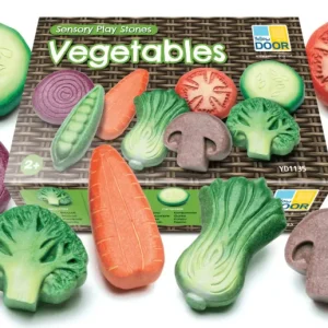 Yellow Door // Sensory Play Stones - Vegetables> Sensory Play | Educational Play