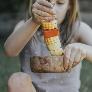 Yellow Door // Threading Kebabs> Sensory Play | Food Play